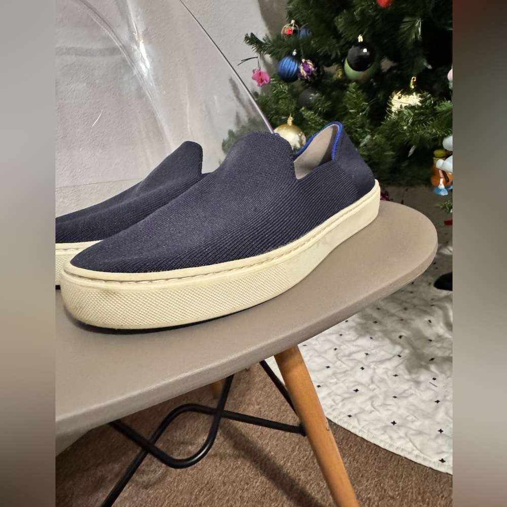 Rothy's The Original Slip On Sneaker in navy blue - Picture 6 of 7